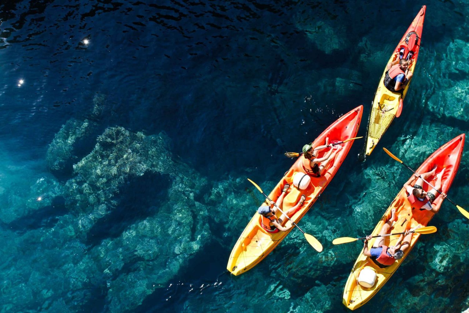 Dubrovnik: Excursión en Kayak de Mar al Atardecer con Merienda de Frutas y Vino