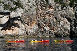 Dubrovnik: Tour in kayak al tramonto con spuntino di frutta e vino