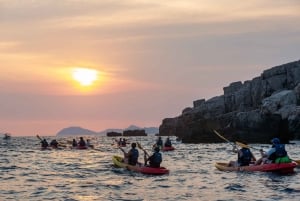Dubrovnik : Excursion en kayak de mer au coucher du soleil