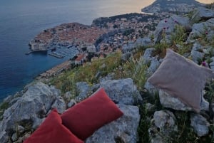 Dubrovnik: Panorama Pointin viininmaistelu auringonlaskun aikaan
