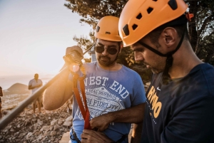 Dubrovnik: Sunset Zip Line Experience etterfulgt av vin