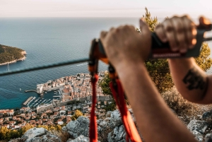 Dubrovnik: Sunset Zip Line Experience etterfulgt av vin