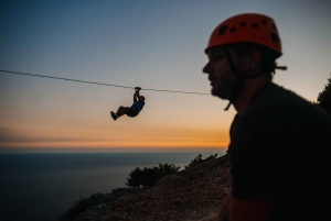 Dubrovnik: Sunset Zip Line Experience Followed by Wine