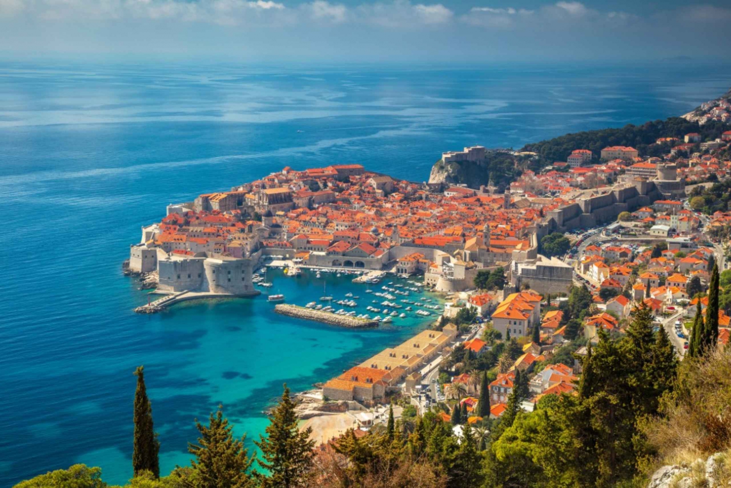 Excursão a pé por Dubrovnik com transporte de Herceg Novi
