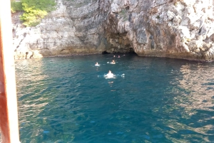 Elaphite Islands Cruise en Blue Cave Snorkeling Boot Tour