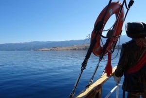 Baškasta: Päiväretki perinteisellä aluksella lounaalla
