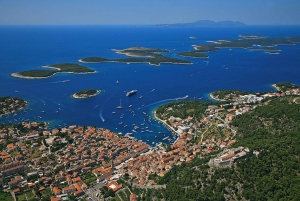 From Brač: Panoramic Flight over Brač, Hvar, Šolta, & Split