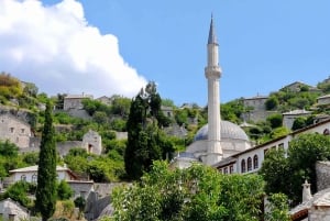 Fra Dubrovni: Mostar, Kravica-fossene og Kajtaz-tur