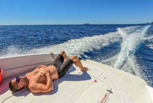 Van Dubrovnik/Cavtat: Blauwe Grot, speedboottocht naar Sunj-strand