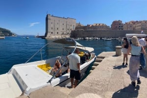 Från Dubrovnik/Cavtat: Blå grottan, Sunj Beach Speed Boat Tour