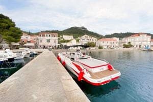 Fra Dubrovnik/Cavtat: Den blå grotte, Sunj Beach Speed Boat Tour