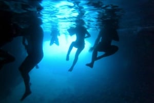 Depuis Dubrovnik/Cavtat : Grotte bleue, excursion en bateau rapide sur la plage de Sunj