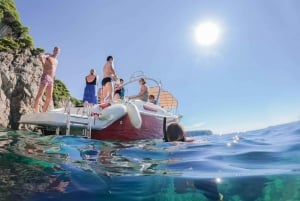 Depuis Dubrovnik/Cavtat : Grotte bleue, excursion en bateau rapide sur la plage de Sunj