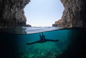 From Fažana: snorkeling at sea cave and Brijuni Island