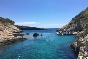 From Hvar: Blue Cave, Green Cave & 5 Islands Speedboat Tour