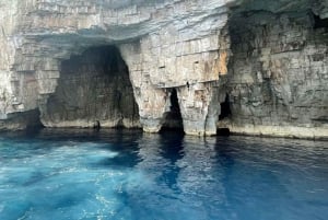 From Hvar: Blue Cave, Green Cave & 5 Islands Speedboat Tour