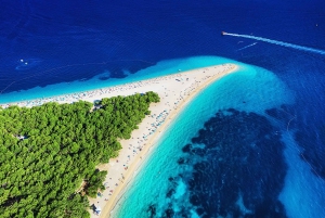 From Makarska: Zlatni Rat & Bol Speedboat Tour with Swimming