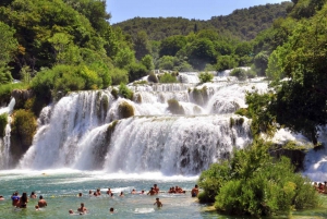 From Omiš: Krka Waterfalls and Trogir Small Group Tour