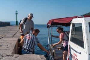 Fra Opatija/Lovran: Svøm på øya Cres og besøk byen Beli