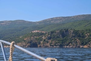 Fra Opatija/Lovran: Svøm på øya Cres og besøk byen Beli