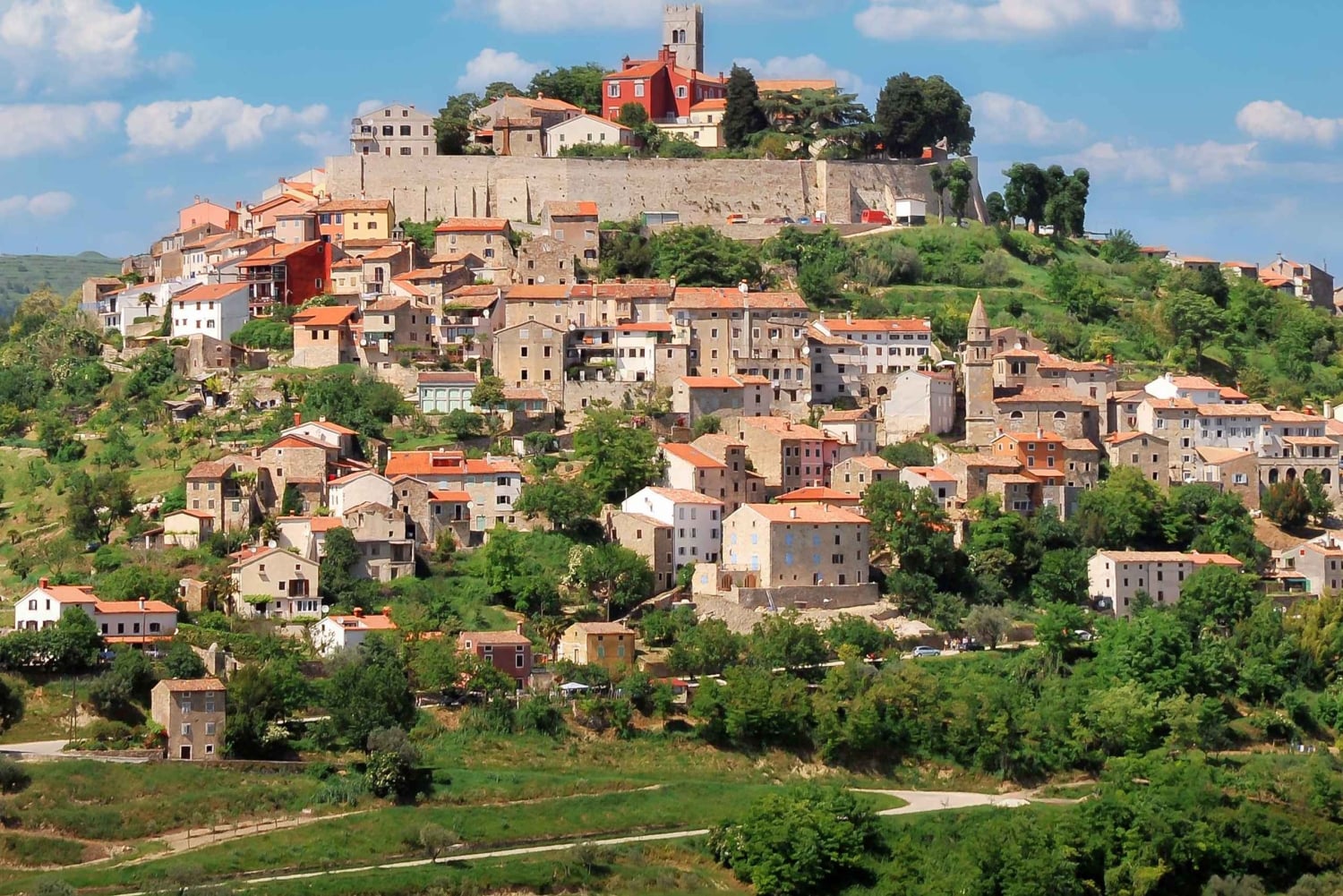 Vanuit Pula/Medulin: Istrië-tour + Poreč, Motovun en Groznjan