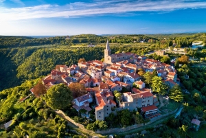 Vanuit Pula/Medulin: Istrië-tour + Poreč, Motovun en Groznjan
