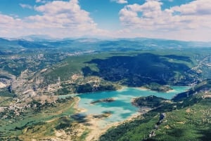 Depuis Sinj : survol d'Imotski, Trilj, Omiš, et Split