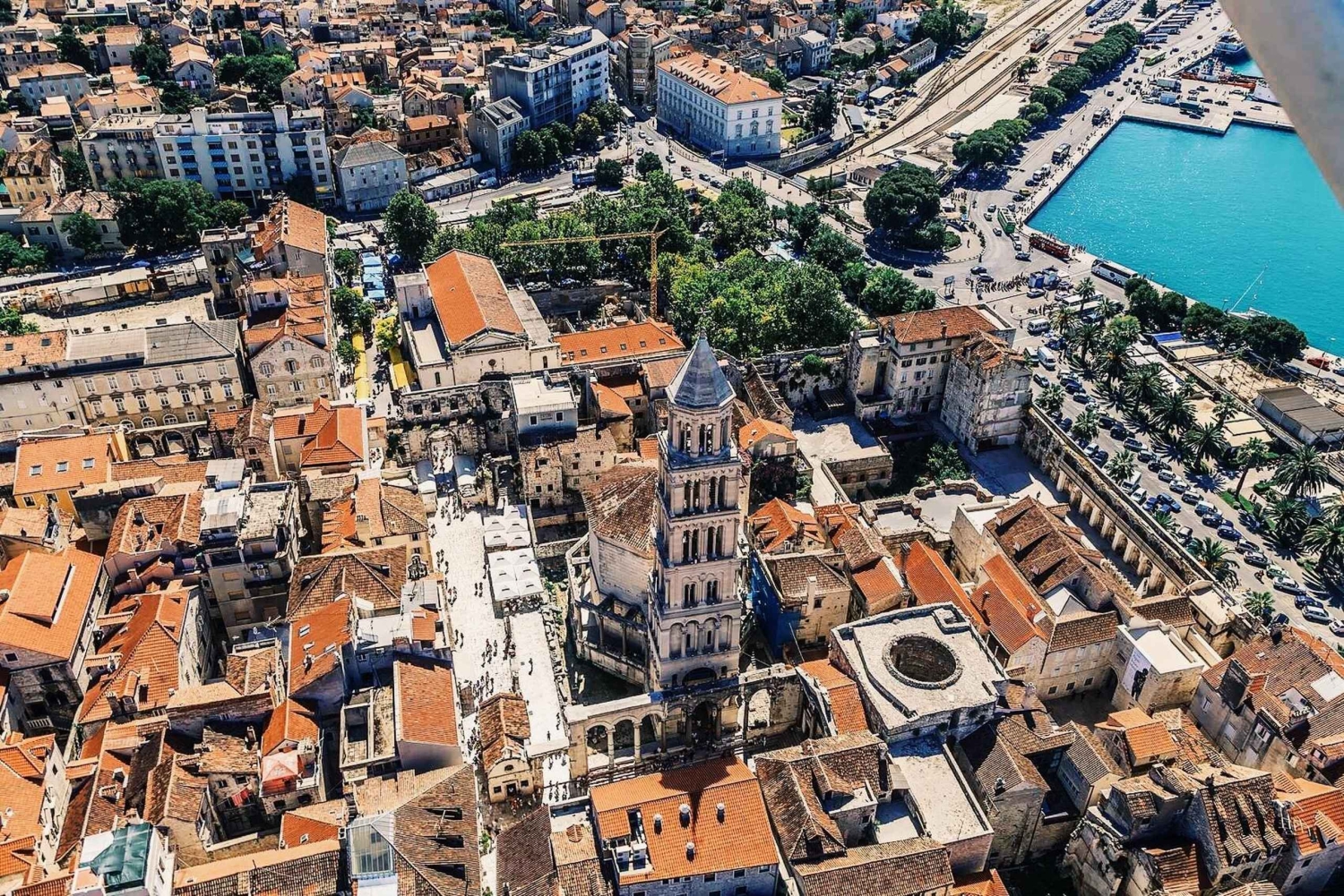 From Sinj: Panoramic Flight over Split