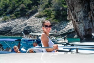 Fra Split: Blue Cave og Hvar med luksusbåt