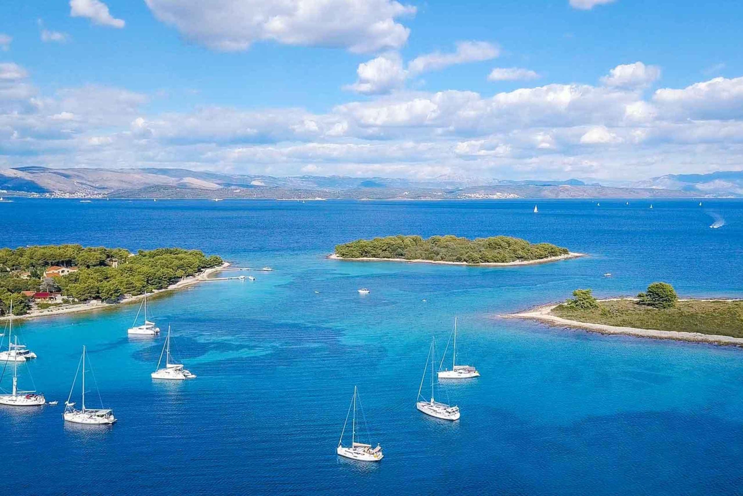Fra Split: Båttur til Den blå lagune og tre øyer