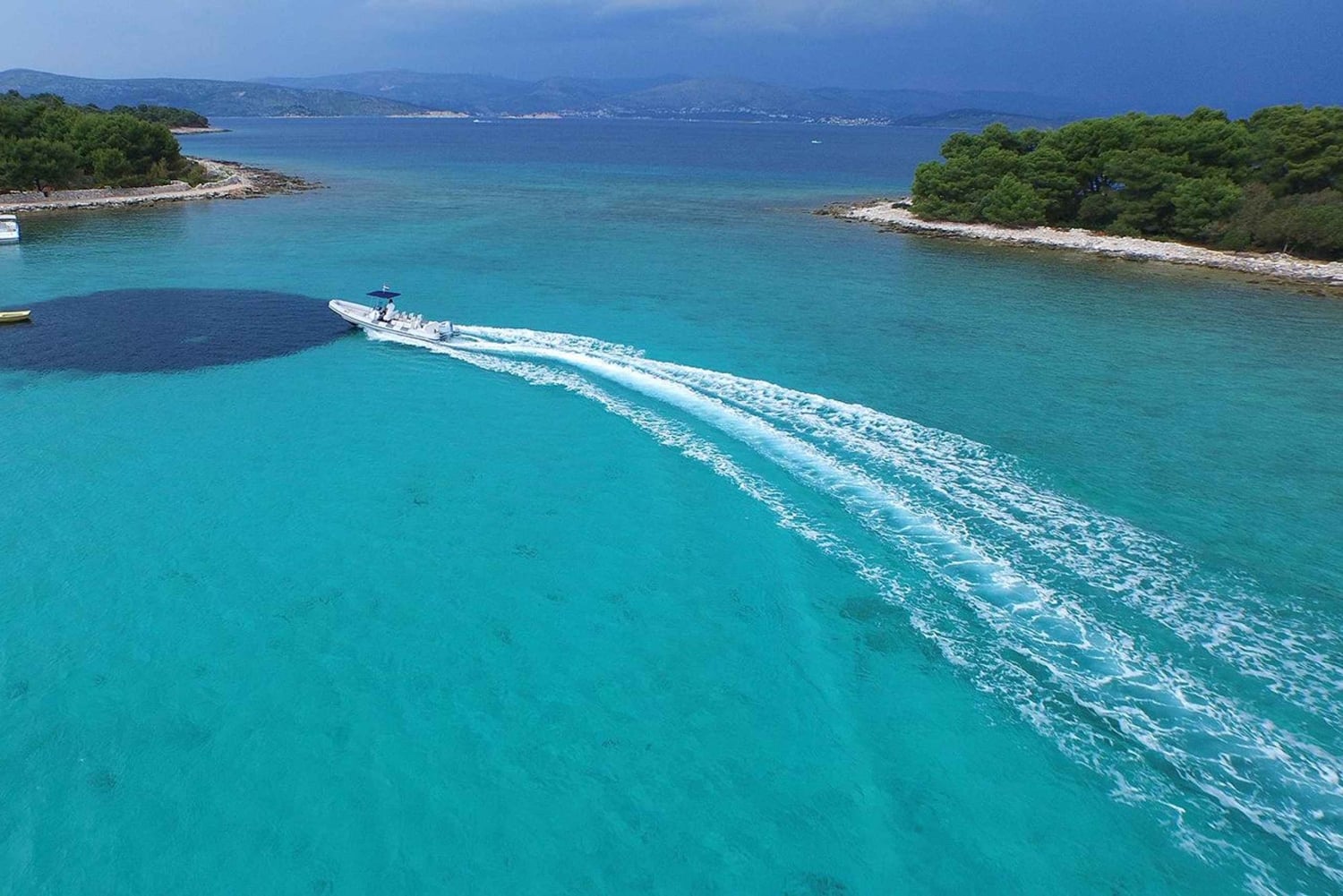 From Split: Blue Lagoon and Trogir Half-Day Speedboat Tour