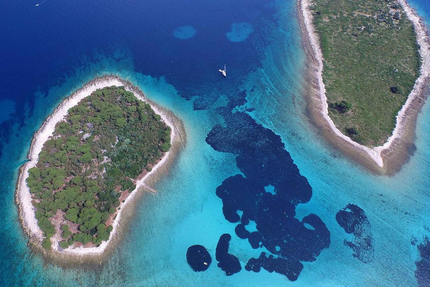 De Split: Lagoa Azul de meio dia e excursão a Trogir