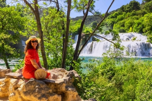 From Split: Krka Waterfalls, Swimming & Wine tasting tour