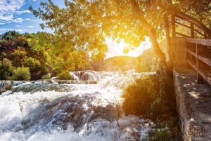 From Split: Krka National Park & Waterfalls Tour with Cruise