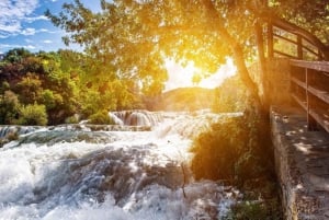 From Split: Krka National Park & Waterfalls Tour with Cruise