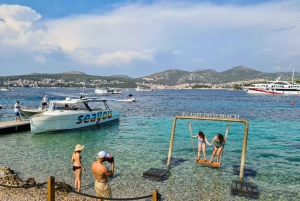 From Split: Luxury Cabin Boat Tour to The Blue Cave and Hvar
