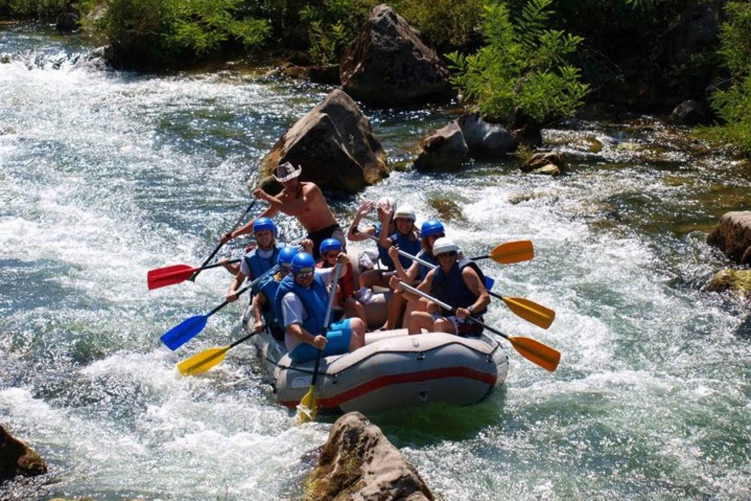 From Split or Trogir: Cetina River Rafting with Transfer