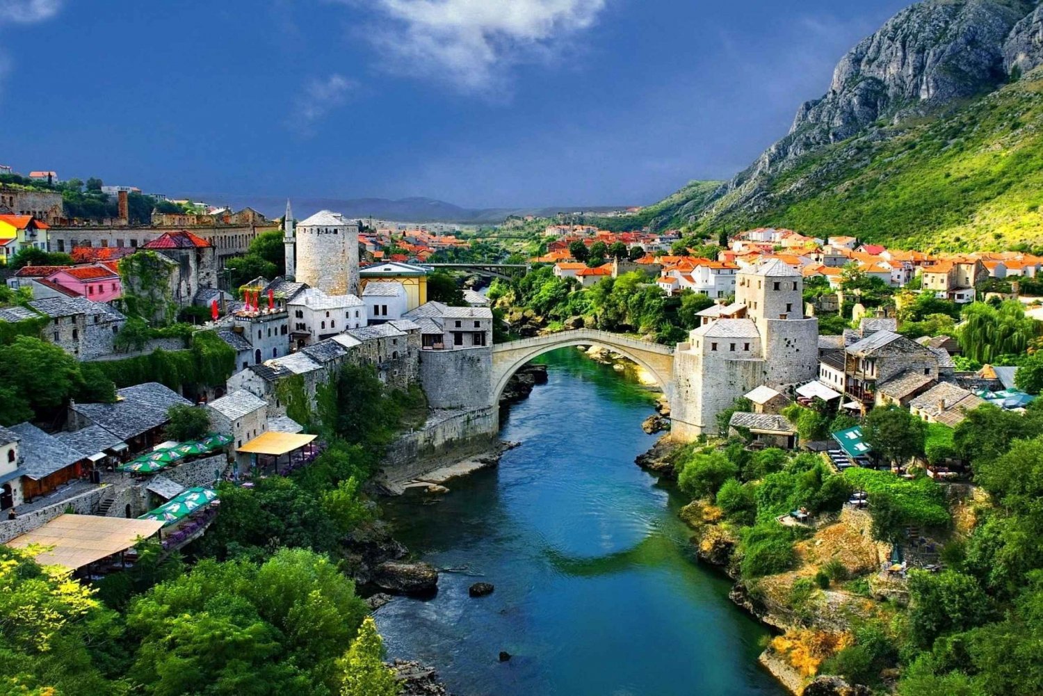 Fra Split eller Trogir: Gruppetur til Mostar & Kravicafossen