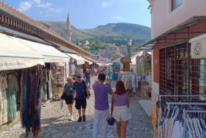 From Split or Trogir: Mostar & Kravica Waterfall Group Tour