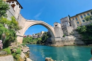 From Split or Trogir: Mostar & Kravica Waterfall Group Tour