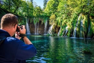 Depuis Split : Transfert à Zagreb et visite des lacs de Plitvice