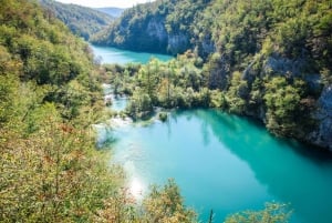 Fra Split: Transfer til Zagreb og tur til Plitvicesjøene