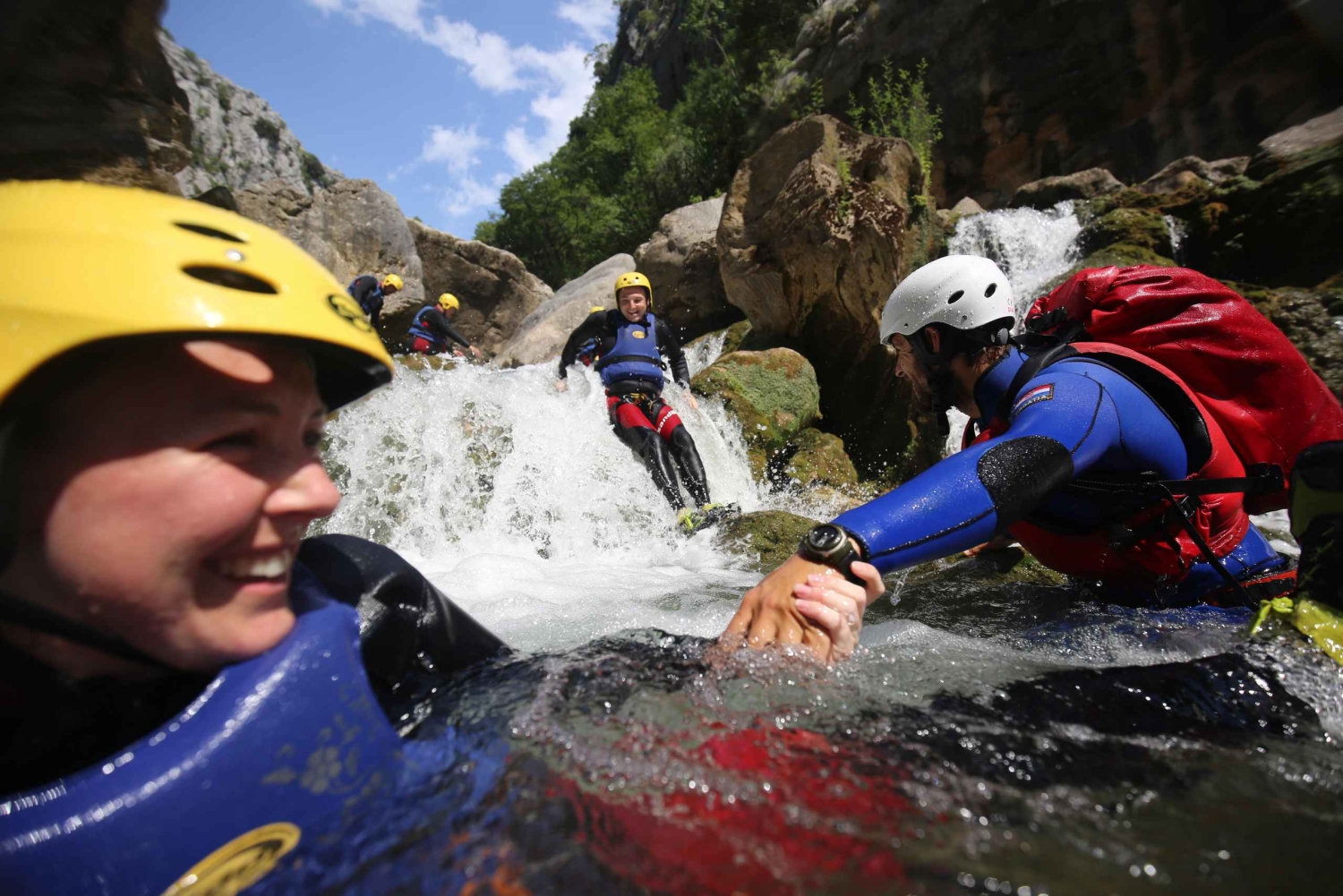 Från Split eller Zadvarje: Extrem kanjonåkning på Cetina-floden
