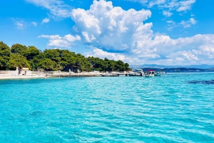Från Split/Trogir: Blå lagunen & 2 öar halvdag Privat