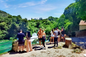 From Split & Trogir: Krka Waterfalls Day Tour with Boat Ride