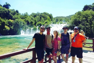 From Split & Trogir: Krka Waterfalls Day Tour with Boat Ride
