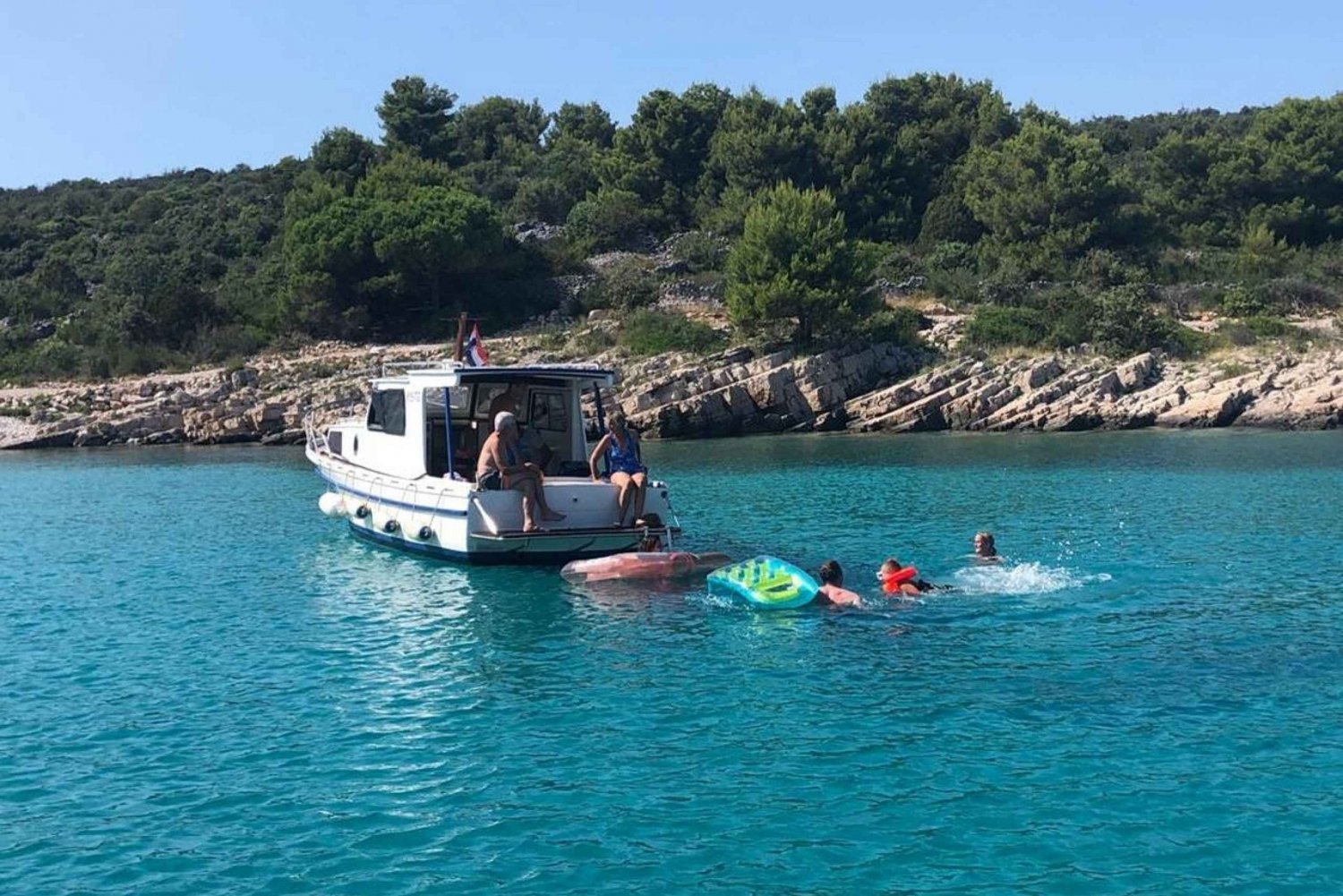 From Trogir: Blue Lagoon Private Tour with Traditional Boat