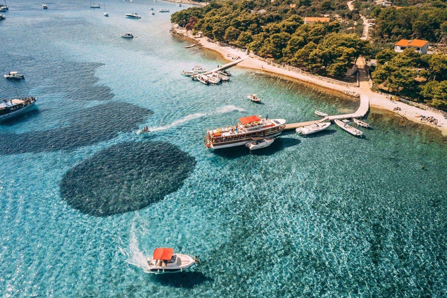 Desde Trogir: crucero por la Laguna Azul y Šolta con almuerzo y bebidas