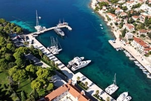 Från Trogir: Halvdagstur till 3 öar med Blå lagunen