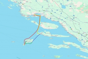 Z Trogiru i Splitu: Błękitna Jaskinia i 5 wysp - całodniowa wycieczka